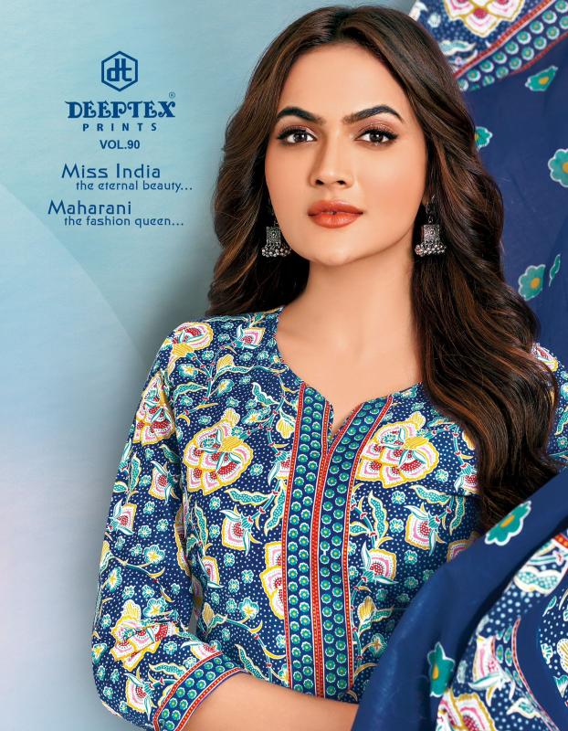 Deeptex Miss India Vol-90 - Dress Material  - Wholesale Catalog