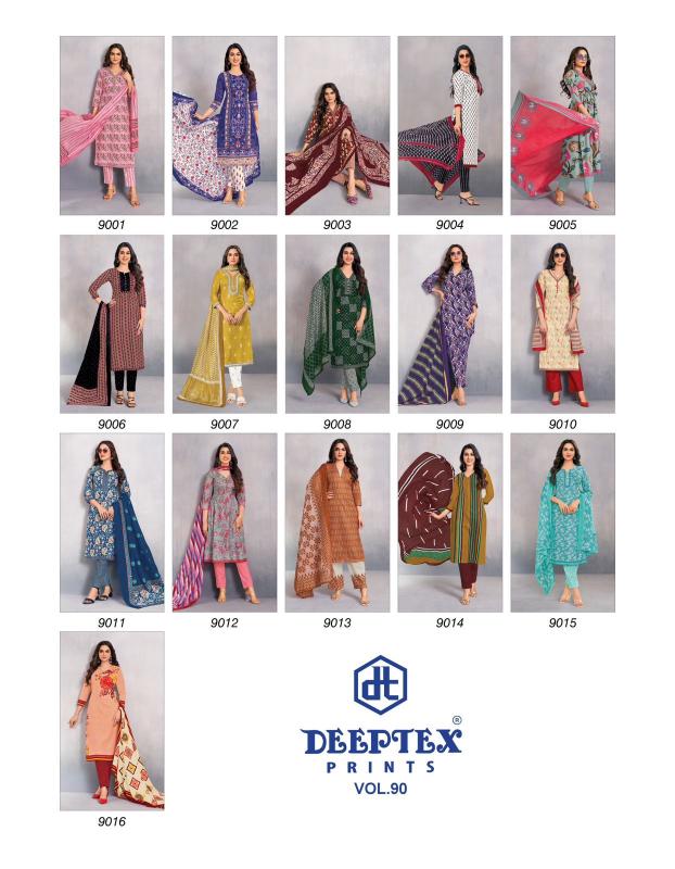 Deeptex Miss India Vol-90 - Dress Material  - Wholesale Catalog