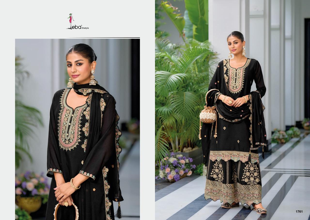 Eba Safroon Vol 4 Black & White wholesale salwar kameez suits