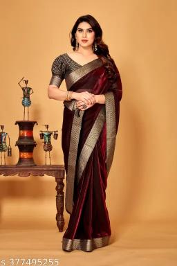 Ethosari Delta Maharani Fancy lycra saree online india