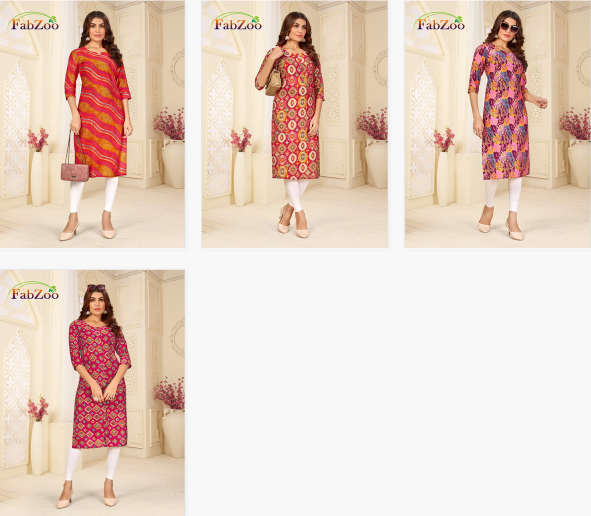 Fabzoo Modal Vol 1 fab india l size kurtis in inches