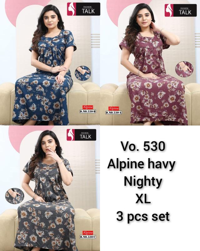 Fashion Talk  VOL.SL 530 night dress wholesale surat