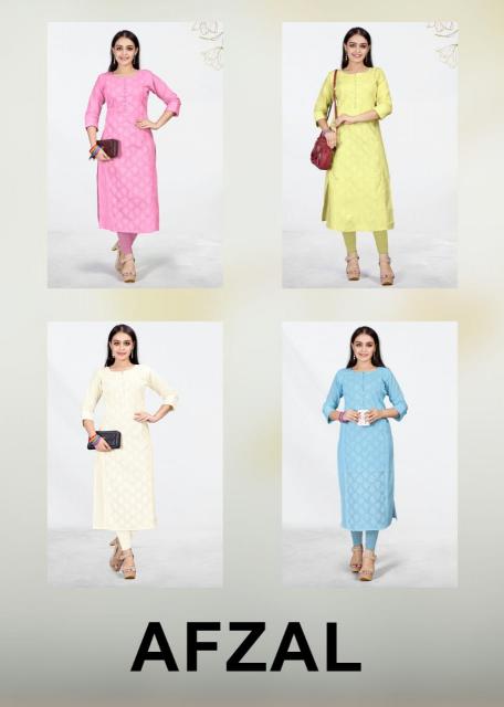 Felocity Afzal Pure Cotton Kurti Wholesale Catalog