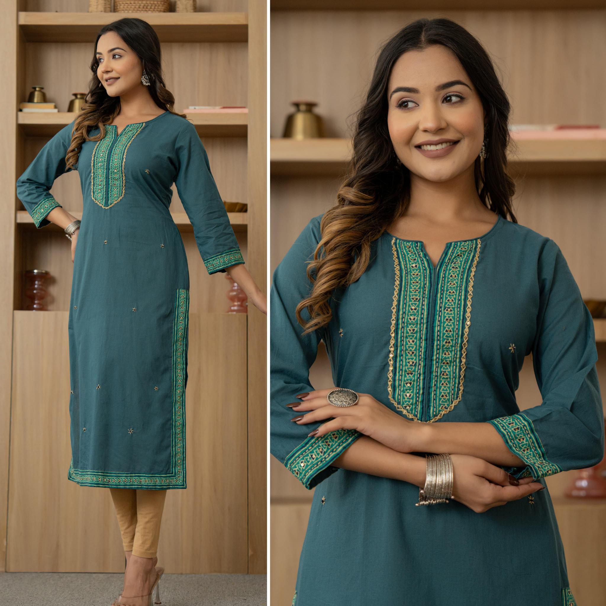 Felocity Cotton Classic Solid Straight Kurti online wholesale kurti surat