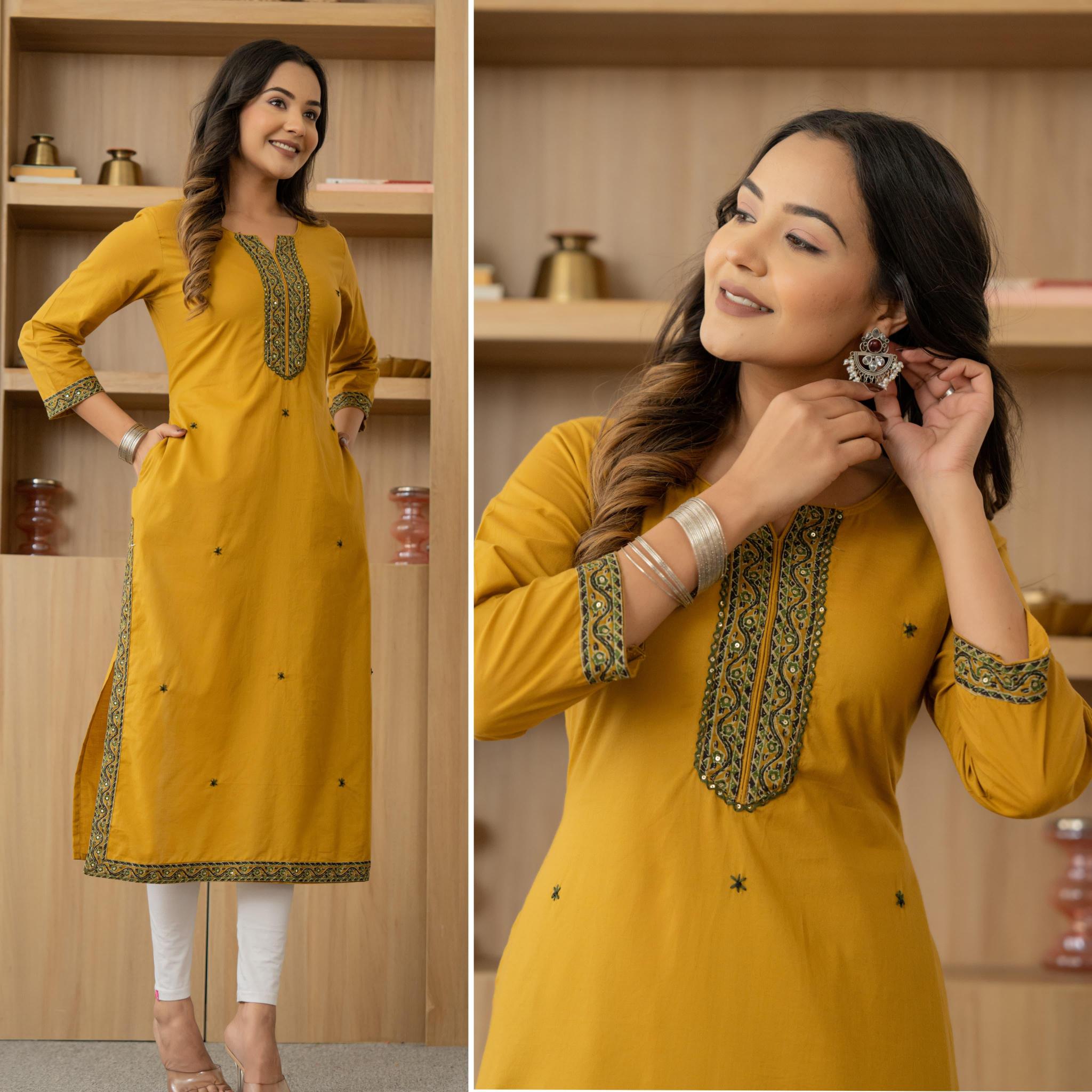 Felocity Cotton Classic Solid Straight Kurti online wholesale kurti surat