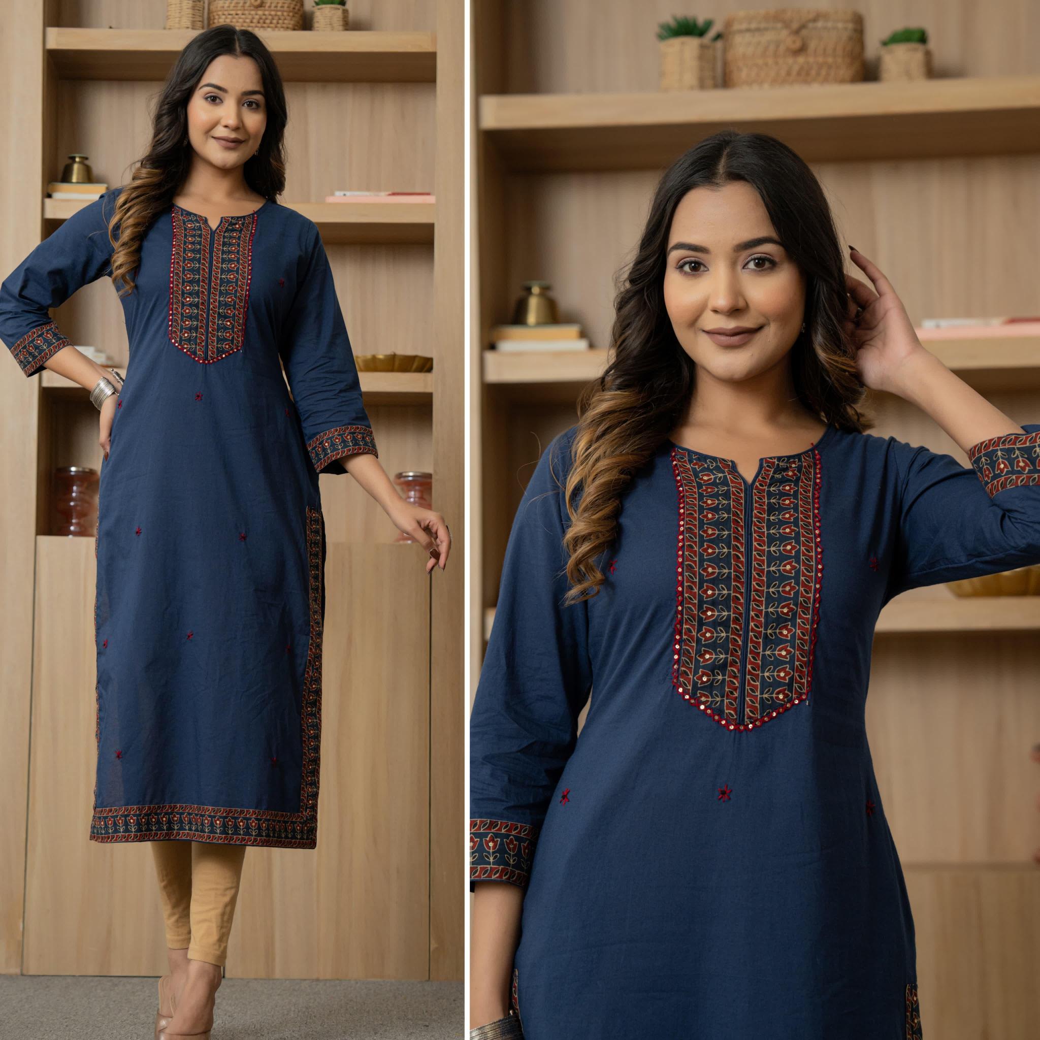 Felocity Cotton Classic Solid Straight Kurti online wholesale kurti surat