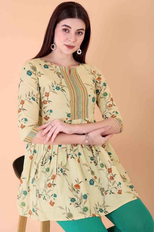 Felocity Khushi Vol 1 Cotton Printed Fancy Tops Wholesale Catalog