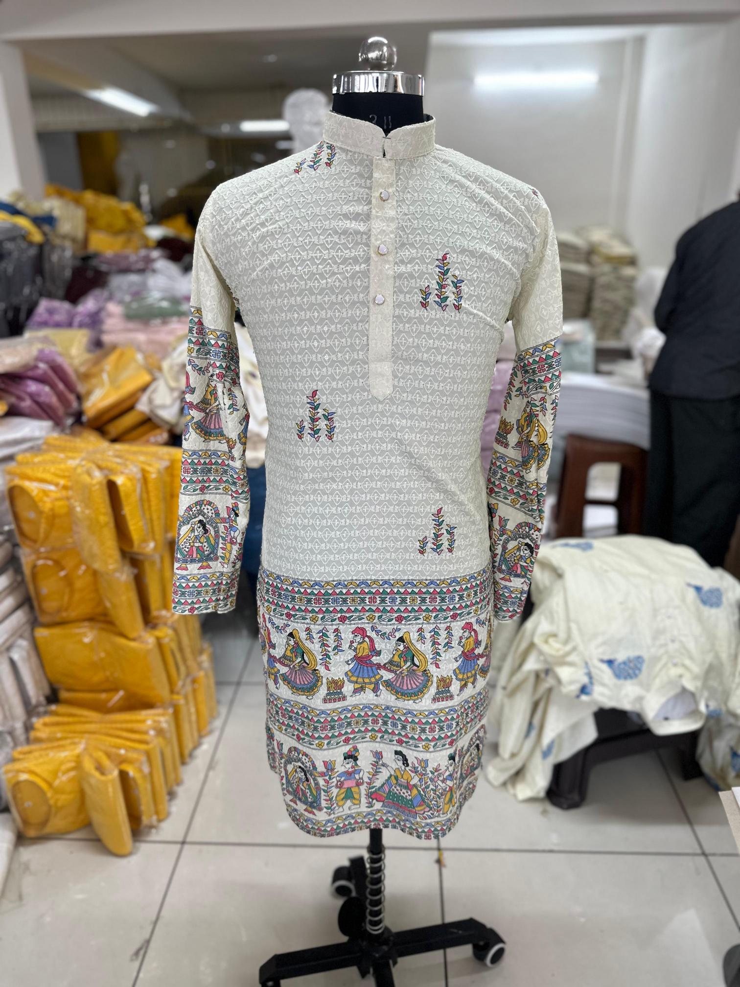 Felocity Lucknowi Works 1 Digital Printed Mens readymade kurtis manufacturers in surat