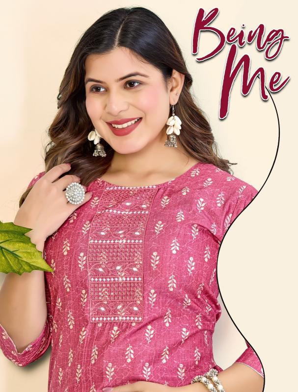 Ft Being Me Catalog designer kurtis manufacturers in surat