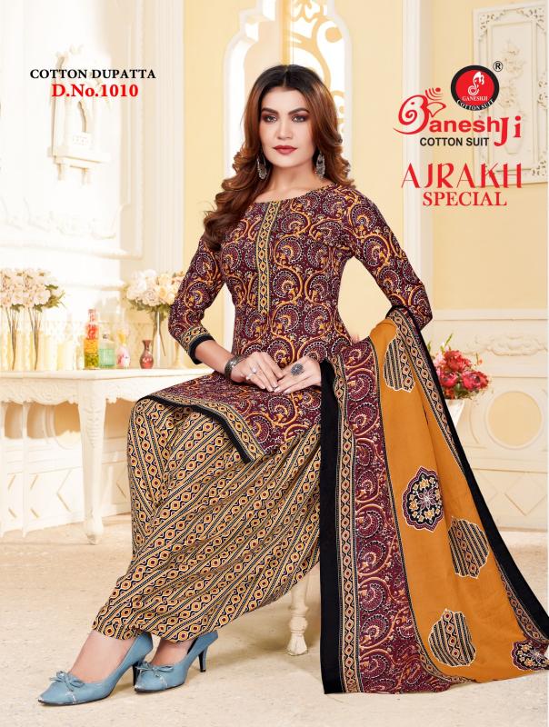 Ganeshji Ajrakh Special Vol-01 – Dress Material - Wholesale Catalog