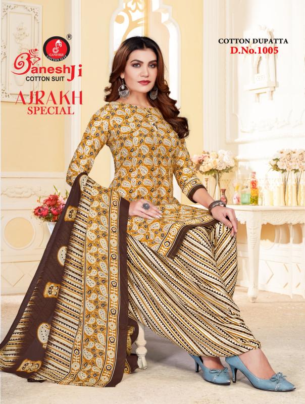 Ganeshji Ajrakh Special Vol-01 – Dress Material - Wholesale Catalog