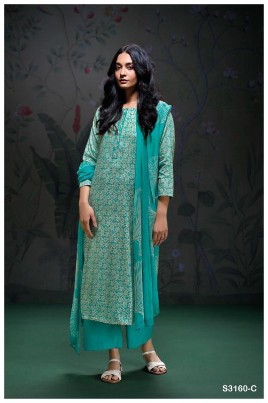 Ganga Aaila 3160 unstitched salwar kameez wholesalers in kolkata