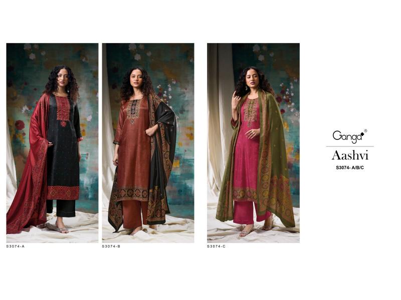 Ganga Aashvi 3074 wholesale suppliers of salwar kameez in kolkata