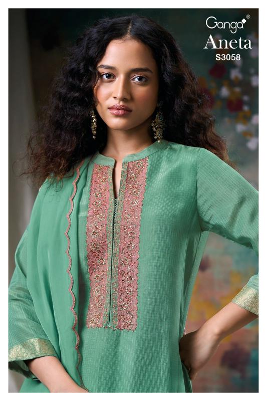 Ganga Aneta 3058 salwar kameez dress materials wholesale