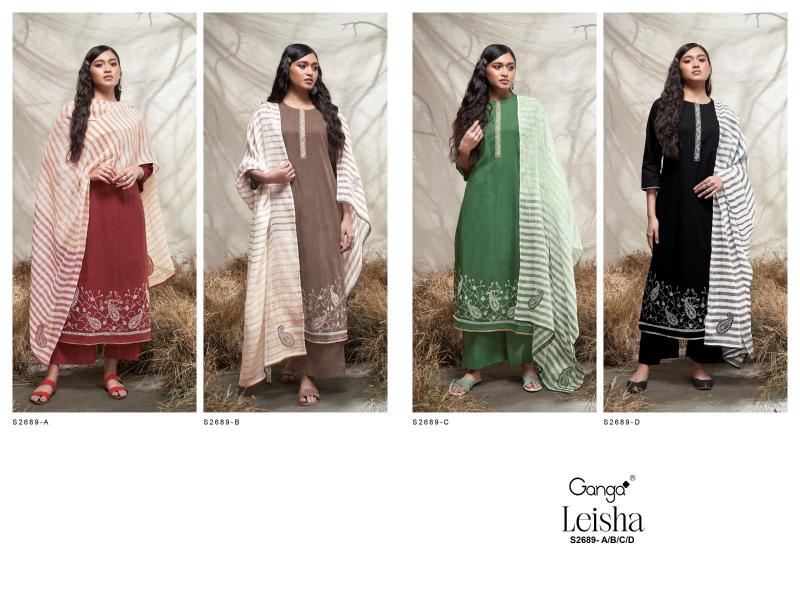 Ganga Leisha 2689 Catalog buy wholesale salwar kameez online