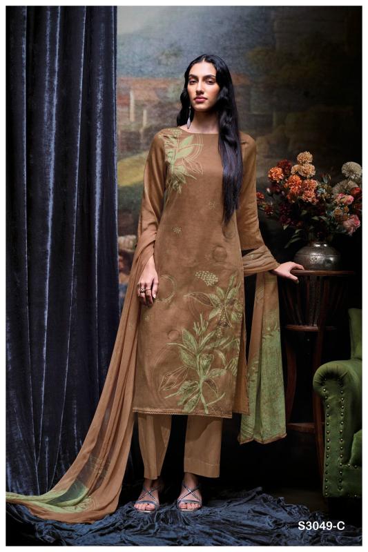 Ganga Lwin 3049 salwar kameez fabric wholesale