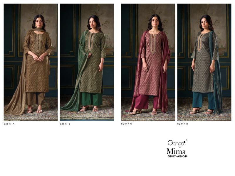 Ganga Mima 2847 Catalog wholesale designer salwar kameez