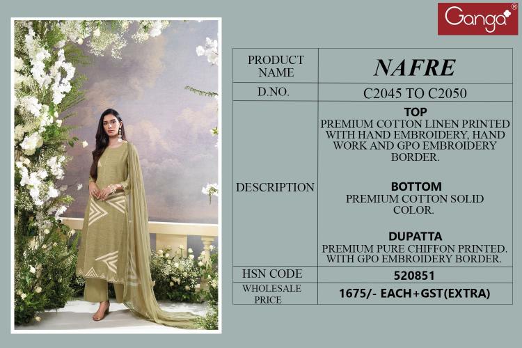 Ganga Nafre Catalog mdl salwar kameez wholesale