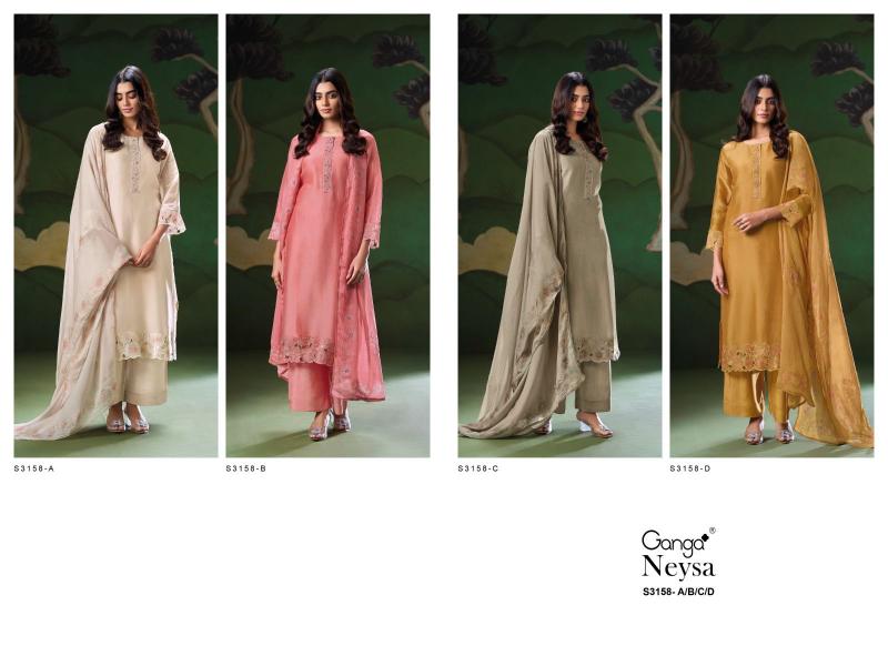 Ganga Neysa 3158 Catalog wholesale salwar kameez surat