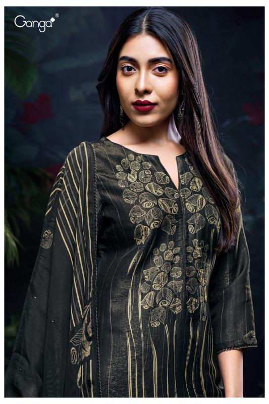 Ganga Sayuri 3111 Catalog Black Salwar suits Wholesale