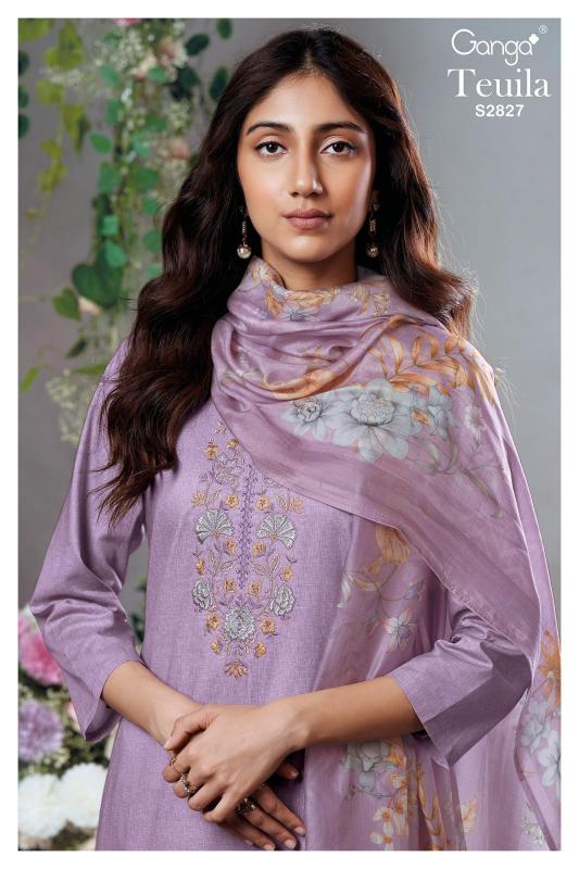 Ganga Teuila 2827 Catalog dubai salwar kameez wholesalers