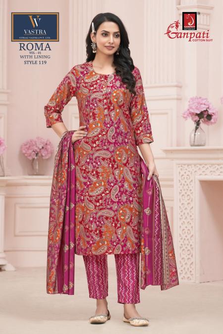 Ganpati Roma Vol-1 – Kurti Pant With Dupatta - Wholesale Catalog