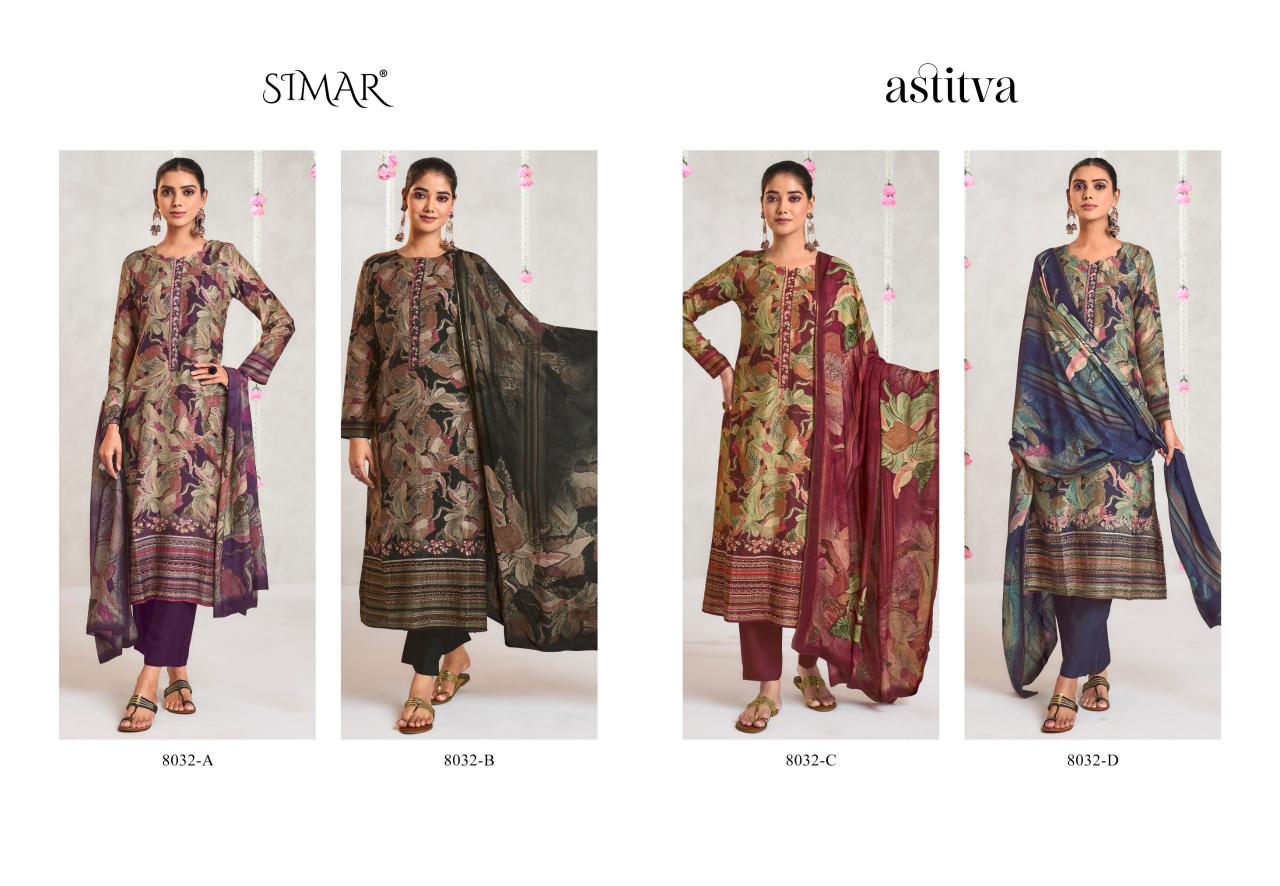 Glossy Simar Astitva unstitched salwar kameez wholesale pakistan