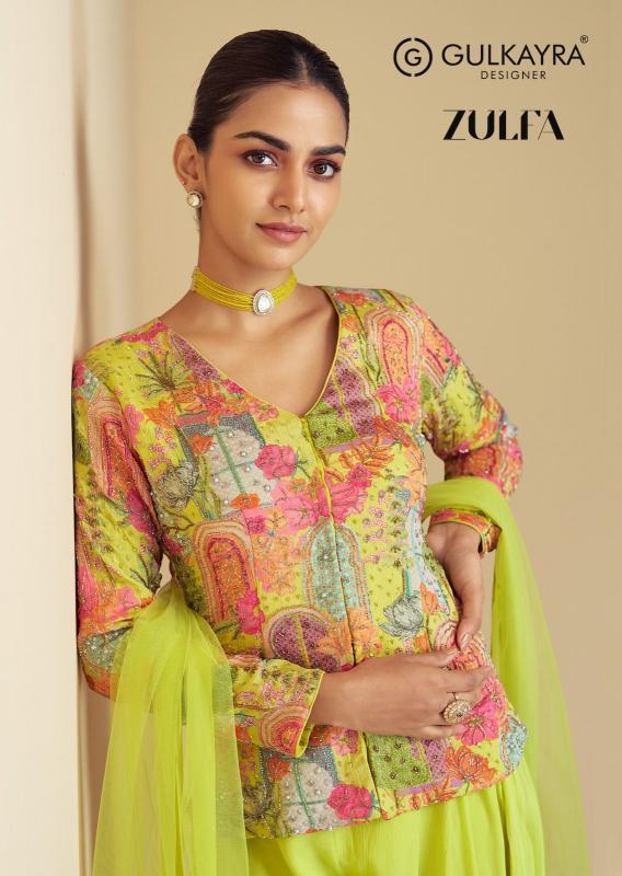 Gulkayra Zulfa Catalog Chinon Indowestern Dress 