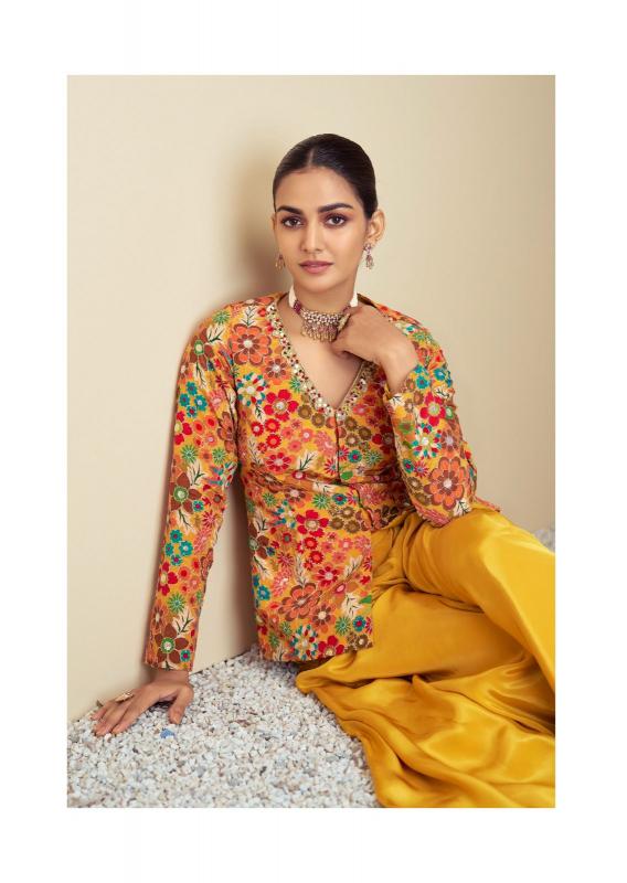 Gulkayra Zulfa Catalog Chinon Indowestern Dress 