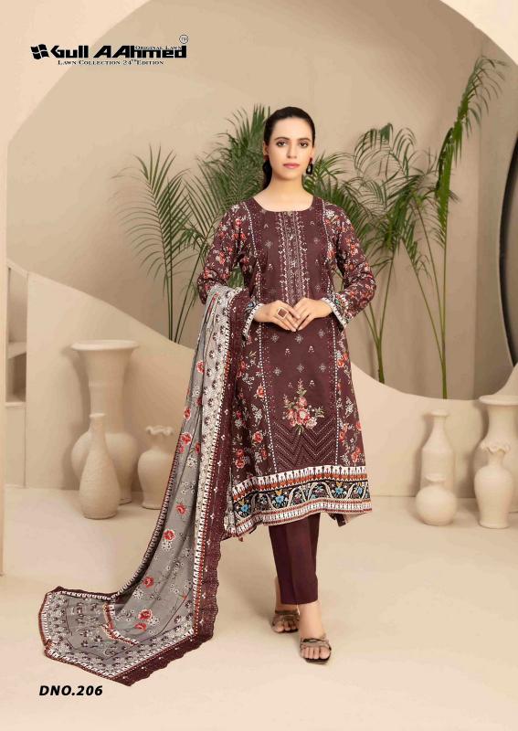 Gull AAhmed Lawn Vol-24 – Karachi Dress Material - Wholesale Catalog