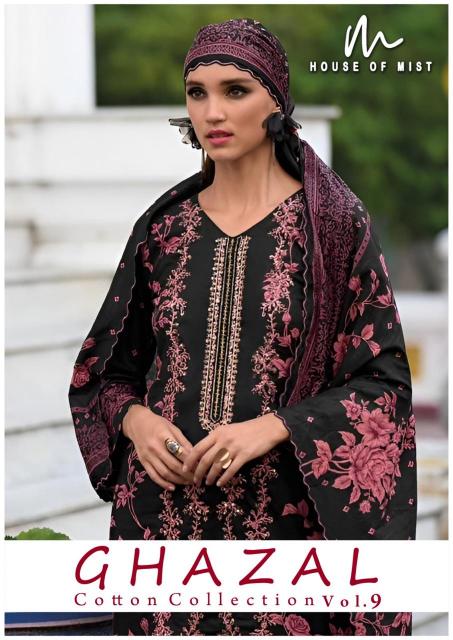 House Of Mist Gazal Vol-09 – Karachi Dress Material - Wholesale Catalog