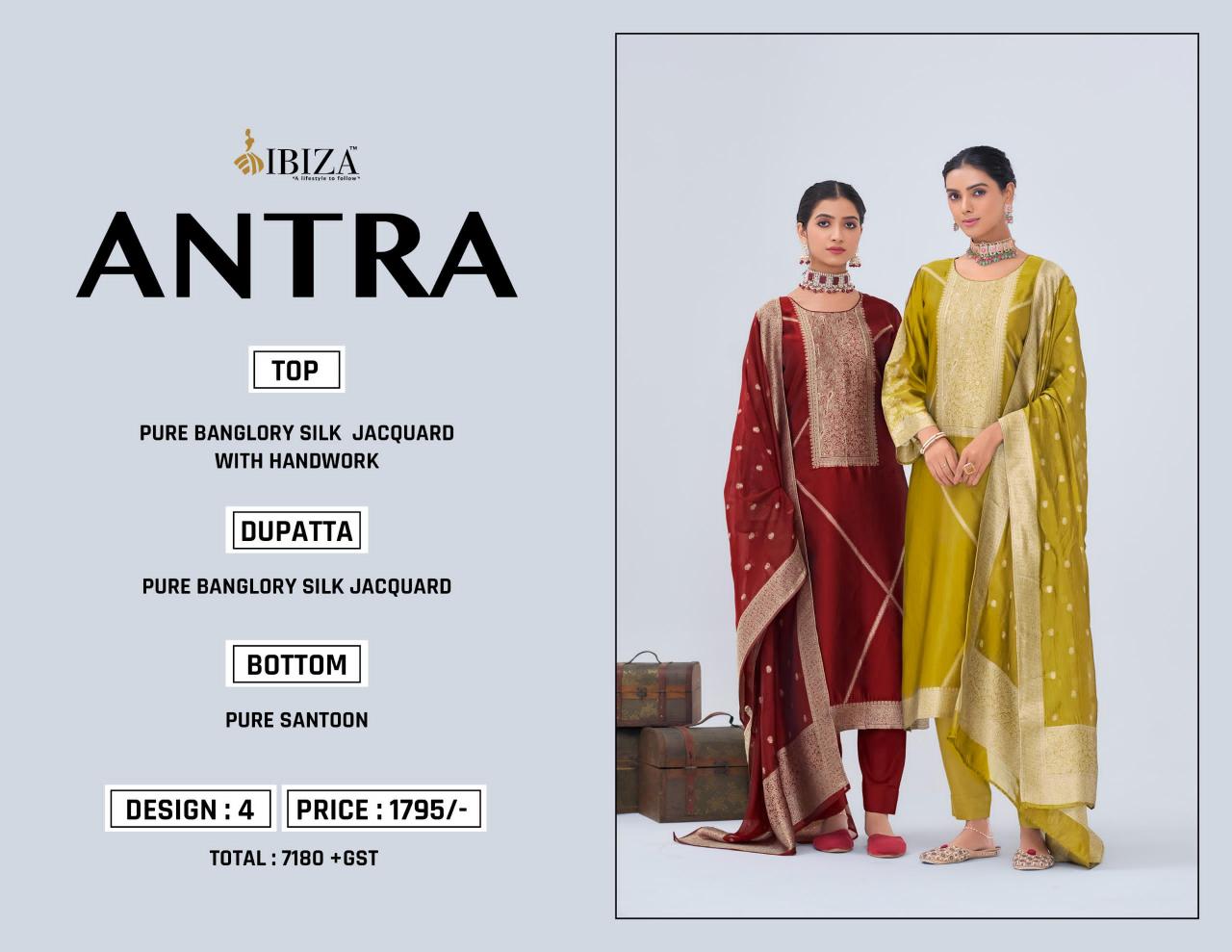 Ibiza Antra unstitched heavy salwar kameez in jaipur wholesale