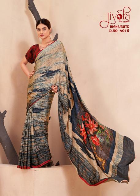 Jivotra Highlights digital print sarees india