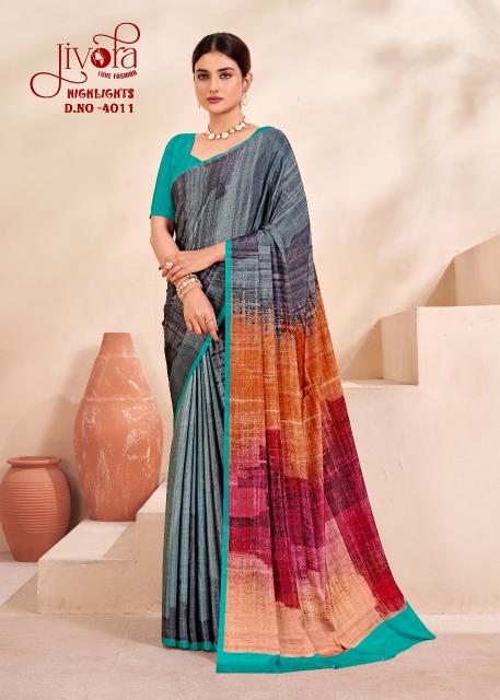 Jivotra Highlights digital print sarees india