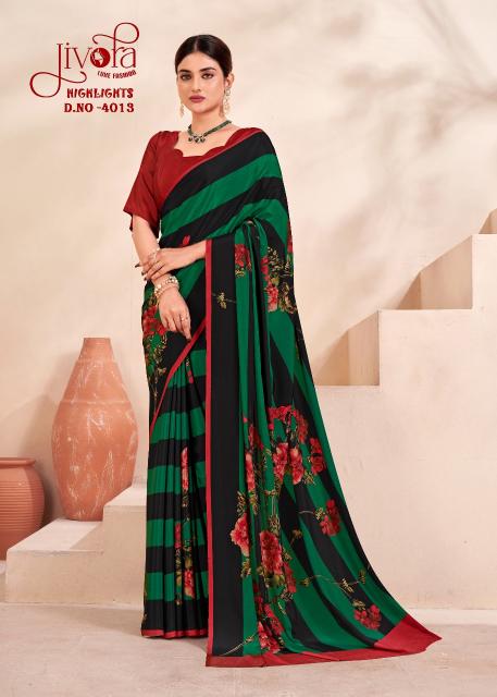 Jivotra Highlights digital print sarees india