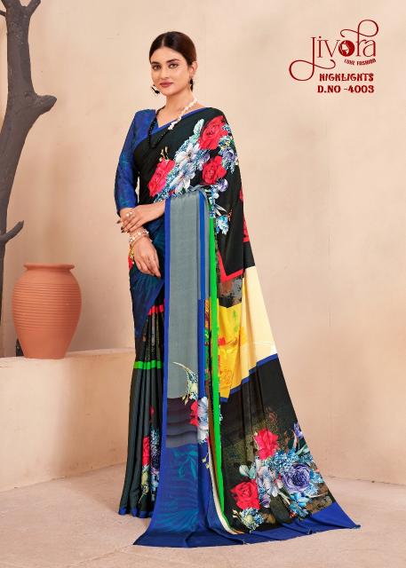 Jivotra Highlights digital print sarees india