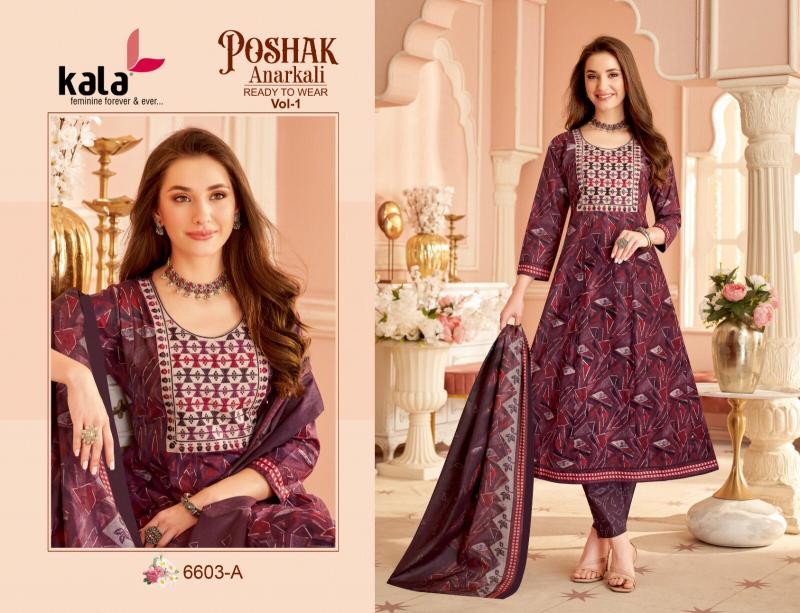 Kala Poshak Vol-1 – Anarkali Style Kurti Pant With Dupatta - Wholesale Catalog