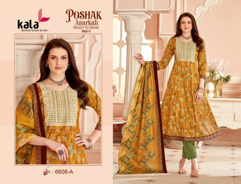 Kala Poshak Vol-1 – Anarkali Style Kurti Pant With Dupatta - Wholesale Catalog