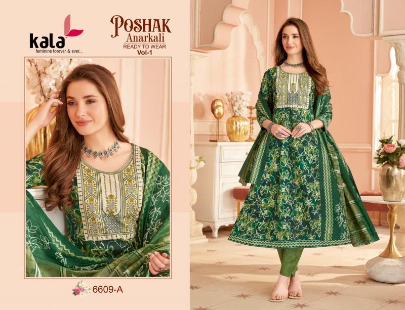 Kala Poshak Vol-1 – Anarkali Style Kurti Pant With Dupatta - Wholesale Catalog