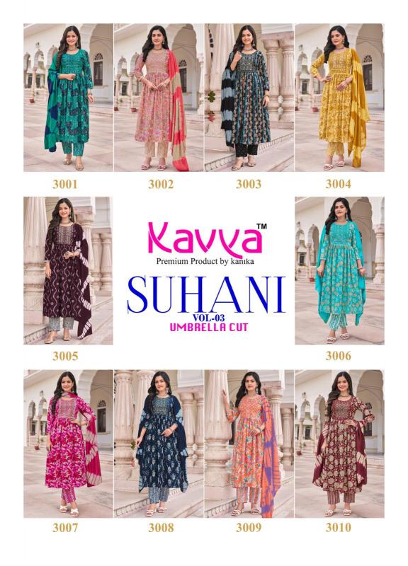 Kavya Suhani Vol 3 Catalog Viscose wholesale kurtis in surat with price