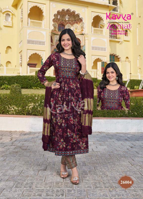 Kavya Zeenat Vol 26 Nayra cut Kurti Wholesale Catalog