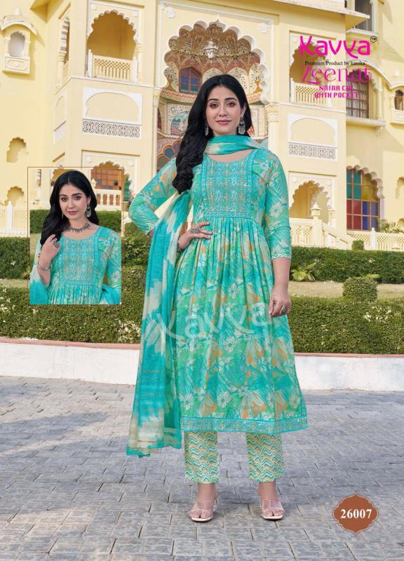 Kavya Zeenat Vol 26 Nayra cut Kurti Wholesale Catalog