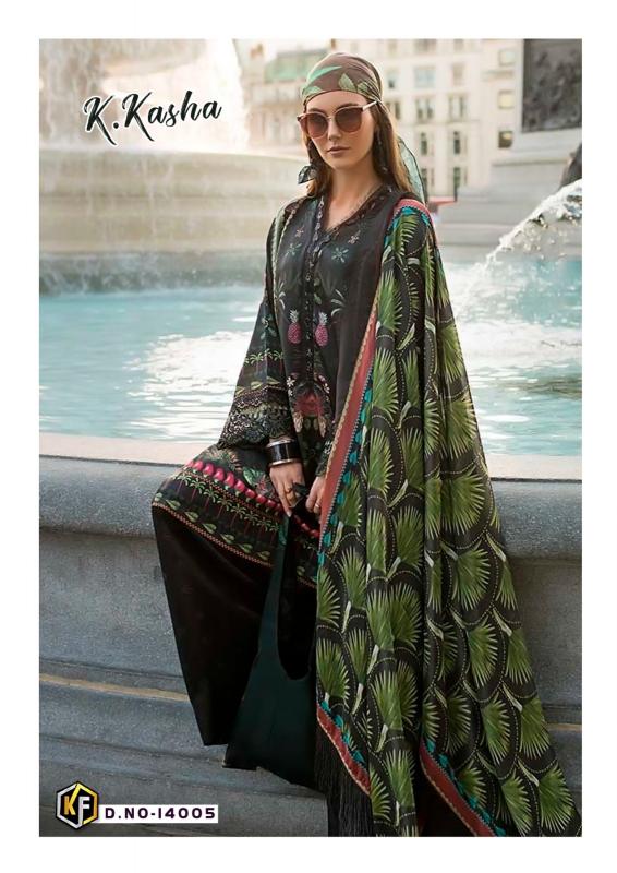 KevalFab K.Kasha Vol-14 – Karachi Dress Material - Wholesale catalog