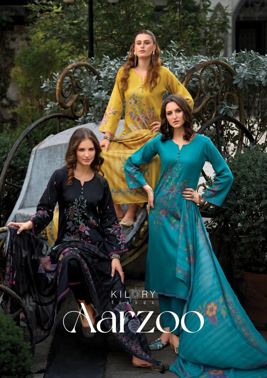 Kilory Aarzoo catalog wholesalers of salwar kameez in park street