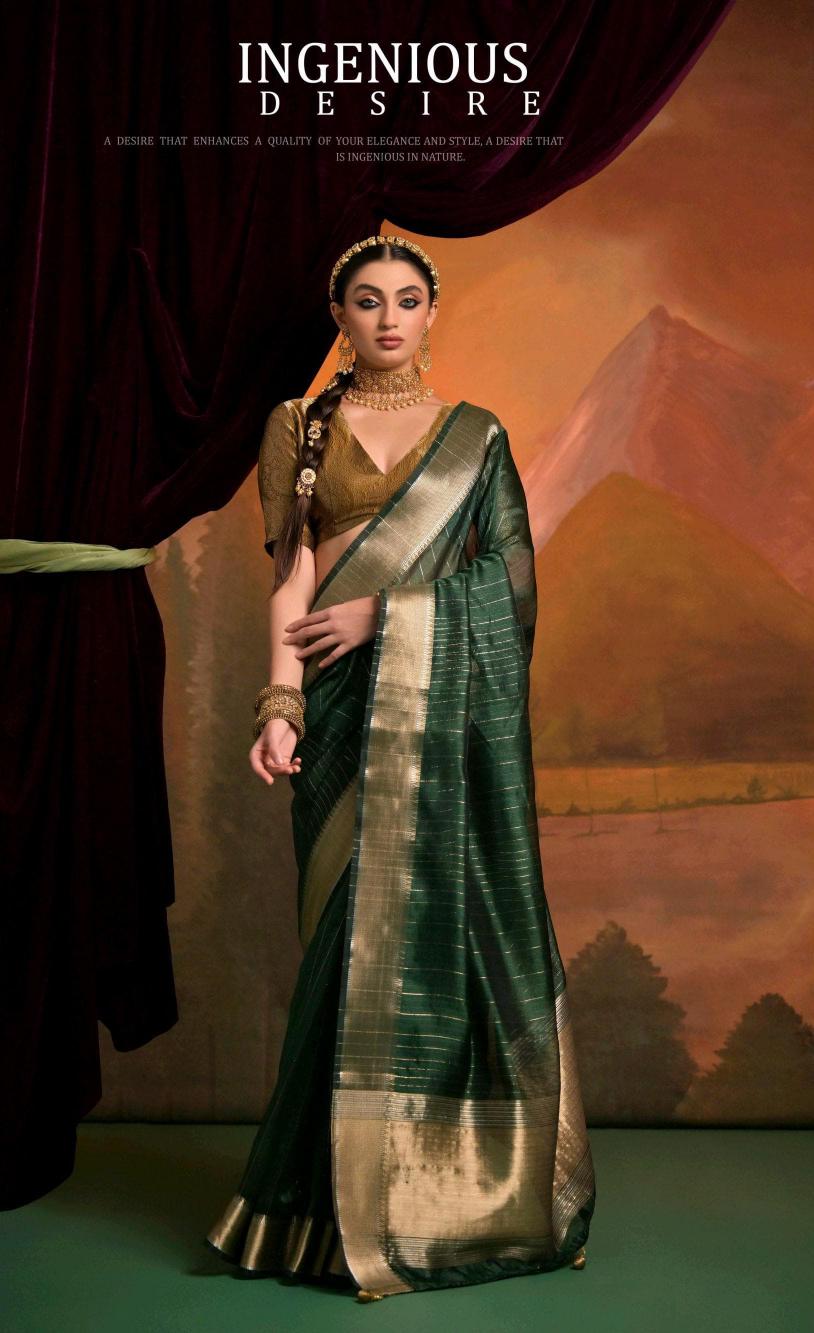 Kira Kanak Moss Silk fancy sarees online shopping in india