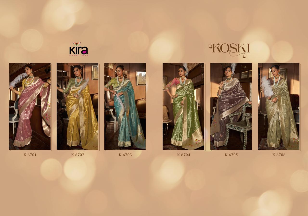 Kira Koski Tissue Paithani Fancy Saree Wholesale Catalog