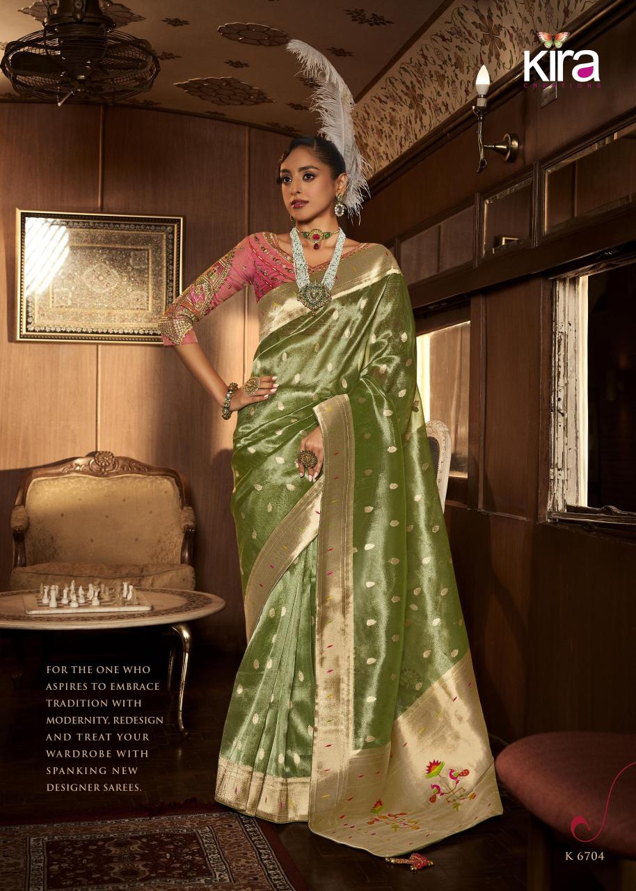 Kira Koski Tissue Paithani Fancy Saree Wholesale Catalog