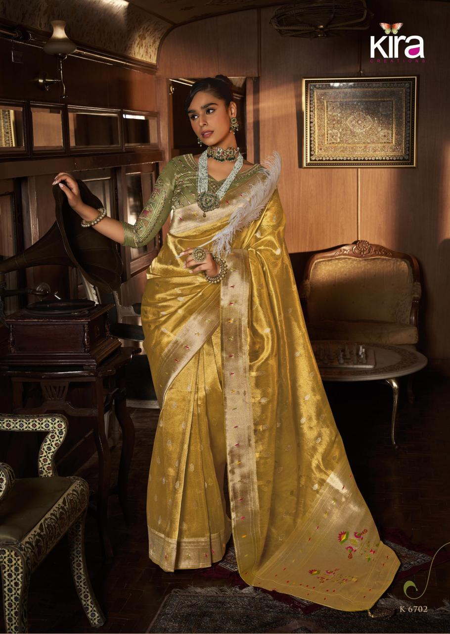 Kira Koski Tissue Paithani Fancy Saree Wholesale Catalog