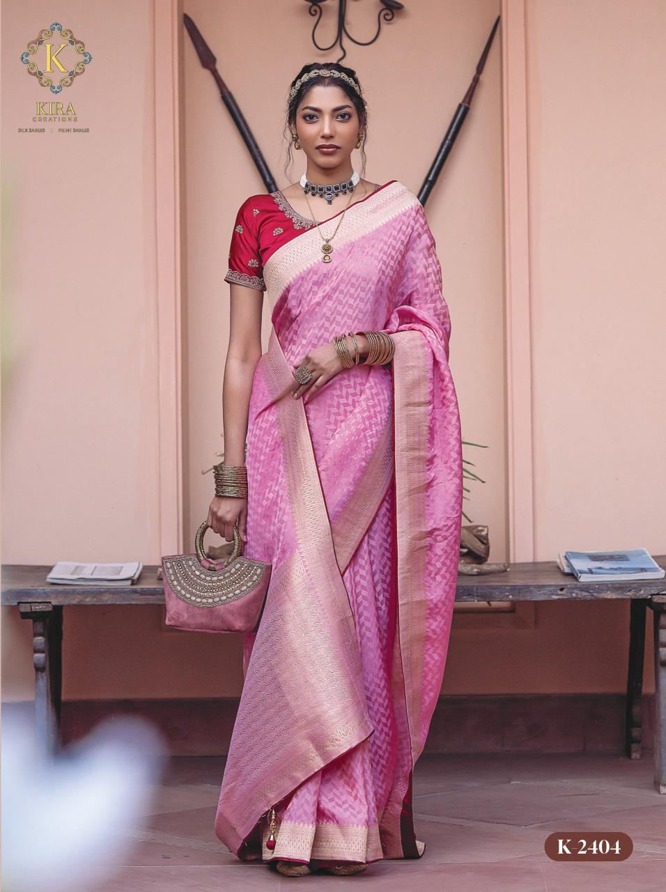 Kira Kyaara Vol 2 Viscose Dola Fancy Saree pins online india