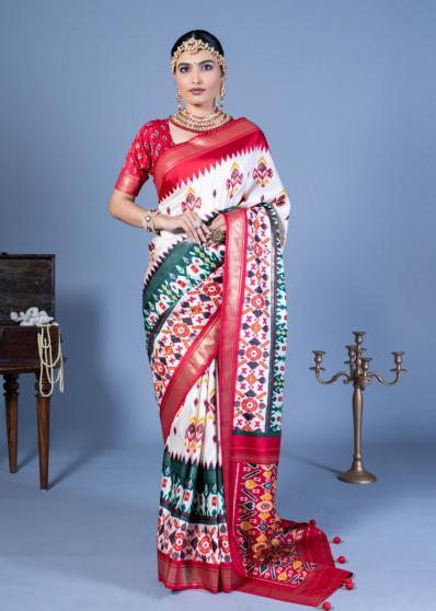 Kreshva Nandi Pv Silk Printed Fancy Saree Wholesale Catalog